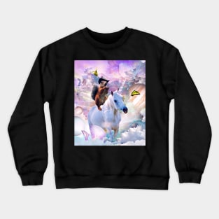 Cowboy Squirrel Riding Unicorn Crewneck Sweatshirt